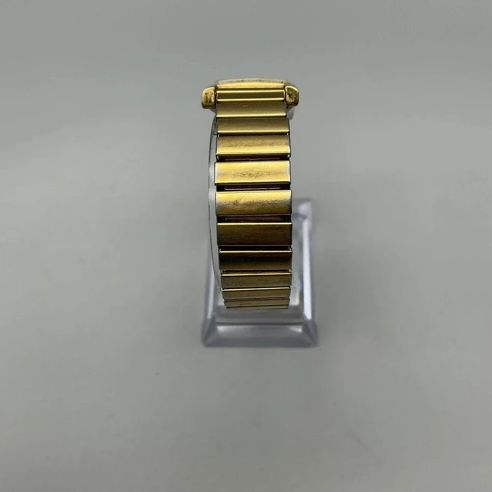 Gruen Womens Watch 20mm White Dial Gold Tone Bracelet NON WORKING FOR PARTS